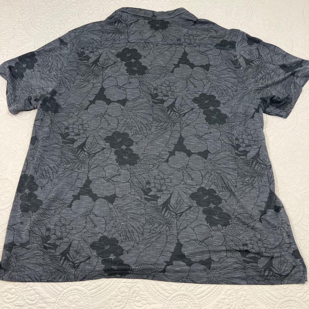 Tommy Bahama Georgia Bulldogs Mens 4XLB Polo Shirt Grey Floral Hawaiian UGA - Picture 3 of 8